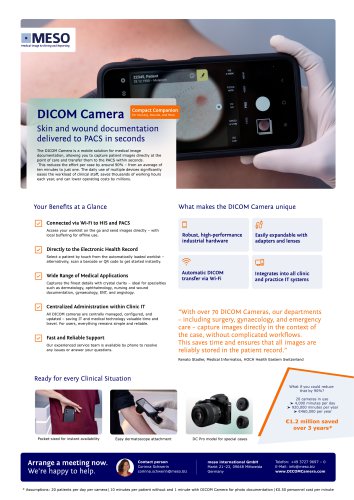 Produkt&uuml;bersicht DICOM-Camera