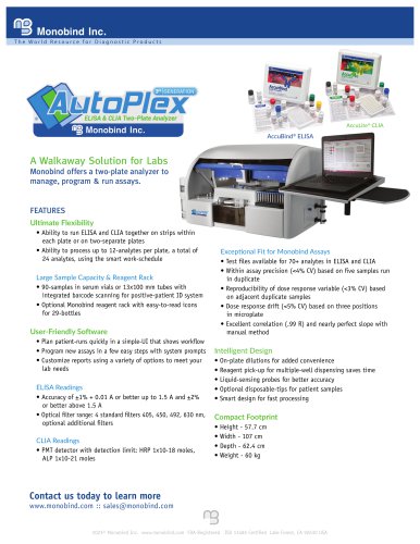 Autoplex G3 ELISA & CLIA Analyzer