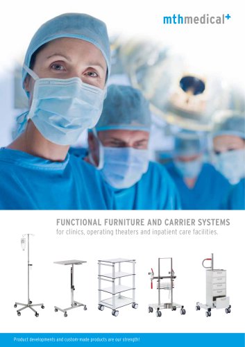 functional furniture and mounting systems by mth medical