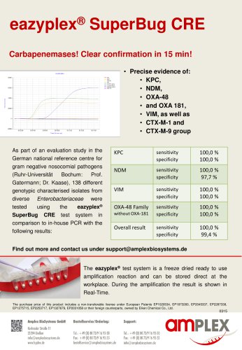eazyplex ® SuperBug CRE