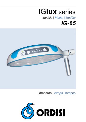 L&aacute;mpara de procedimiento IGLUX Series de 65.000 lux