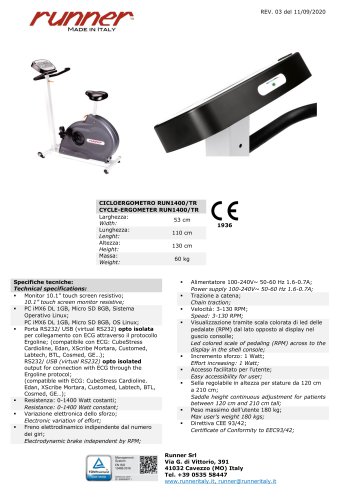 CYCLE-ERGOMETER RUN1400/TR