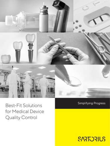 Best-Fit Solutions  for Medical Device  Quality Control