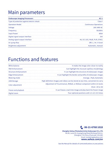 Aohua HD Endoscopy System AC-1