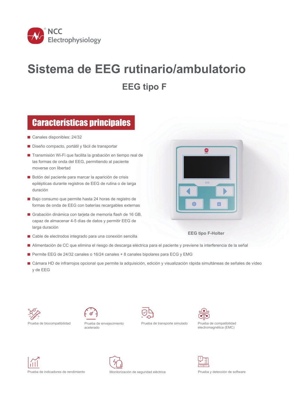 Routine Ambulatory EEG System Type F EEG-ES - NCC Medical