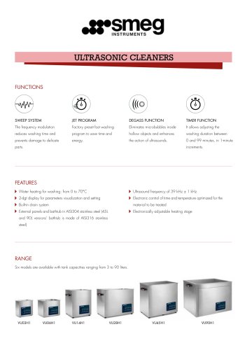 Ultrasonic cleaners