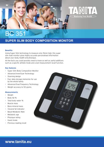 BC-351 SUPER SLIM BODY COMPOSITION MONITOR