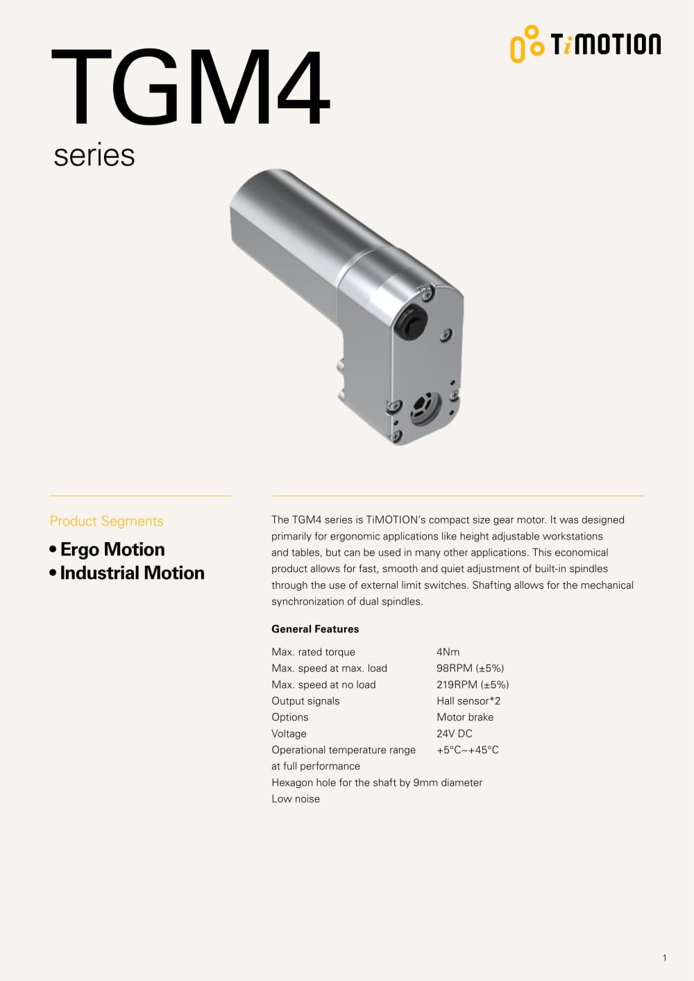 TGM4 - TiMOTION Technology 