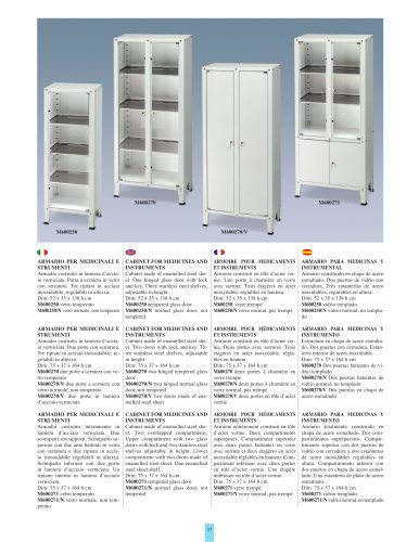 CABINET FOR MEDICINES AND INSTRUMENTS