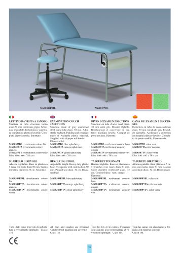 EXAMINATION COUCH 2 SECTIONS