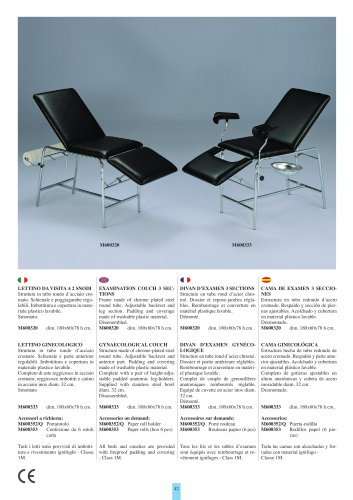 EXAMINATION COUCH 2 SECTIONS