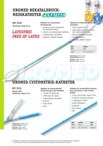 UROMED Cystometry Catheter