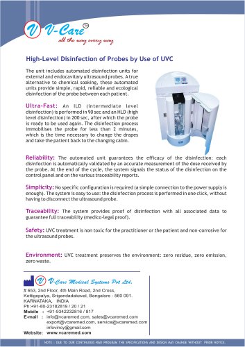 High-Level Disinfection of Probes by Use of UVC