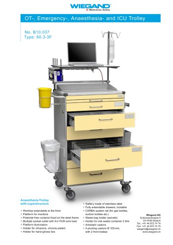 OT-, Emergency-, Anaesthesia- and ICU Trolley