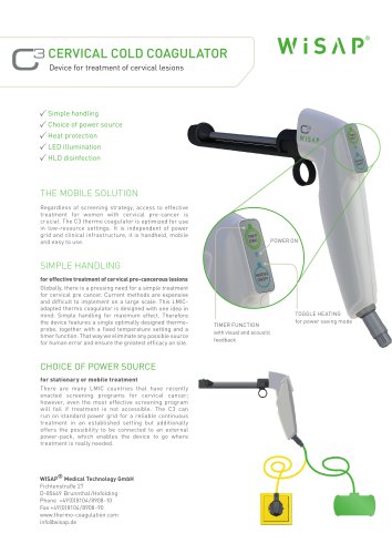 WISAP CERVICAL COLD COAGULATOR C3