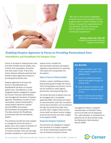 Enabling Hospice Agencies to Focus on Providing Personalized Care