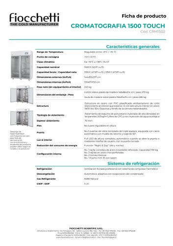 CROMATOGRAFIA 1500 ECT-F TOUCH