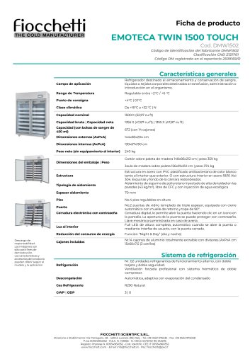 EMOTECA TWIN 1500 ECT-F TOUCH