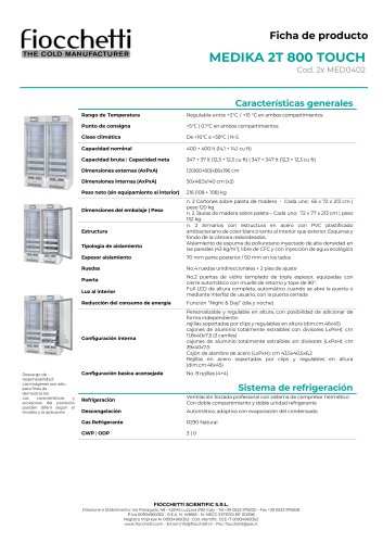 MEDIKA 2T 800 ECT-F TOUCH