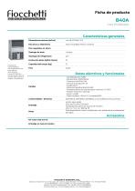 Productor de Hielo cubitos B40A