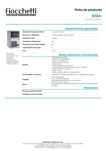 Productores de Hielo B18A