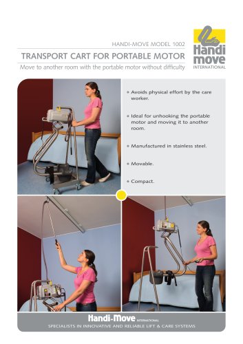 Transport trolley for portable motor