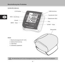 Geratherm® active control Monitor digital de presión sanguínea de muñeca GT-1215 - 12