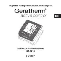 Geratherm® active control Monitor digital de presión sanguínea de muñeca GT-1215 - 3