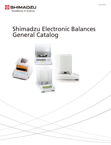 Shimadzu Electronic Balances General Catalog