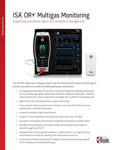 ISA ™  OR+ ™  Multigas Monitoring