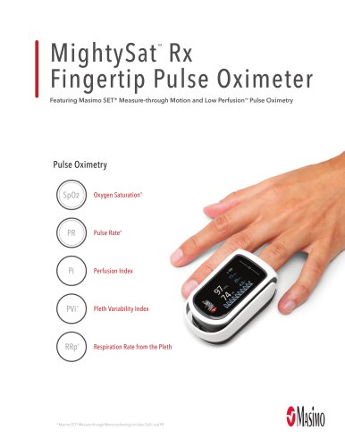 M ightySat ™  Rx Fingertip Pulse Oximeter