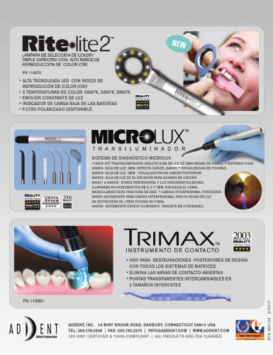 Rite lite2™ | MICROLUX™ | TRIMAX