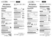 BA-Optima Dental High- Speed Handpiece Opération Manual
