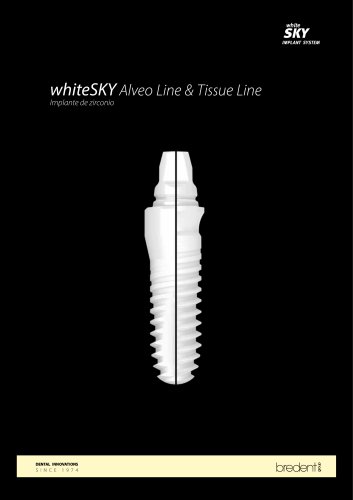 bredent medical - whiteSKY Alveo Line & Tissue Line – Implante de zirconio