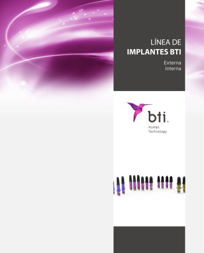 BTI Implant System -  Línea de Implantes BTI