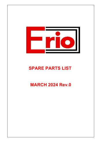 SPARE PARTS LIST 2025