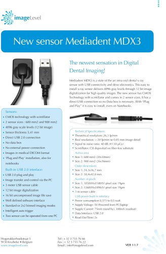 New Sensor Mediadent MDX3