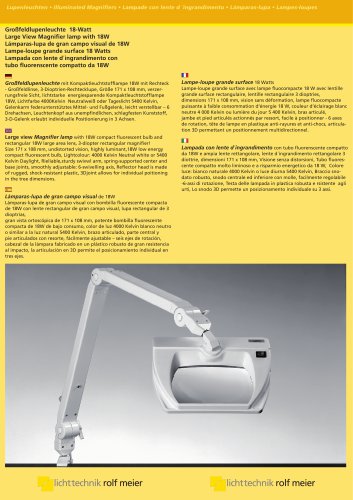 Large view Magnifier lamp