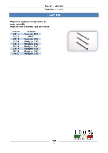 Llave fija