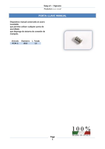 Porta-llave manual