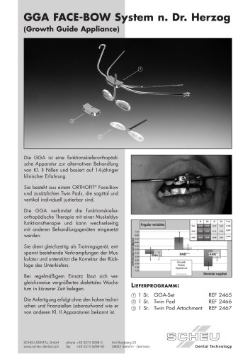 GGA FACE-BOW System n. Dr. Herzog