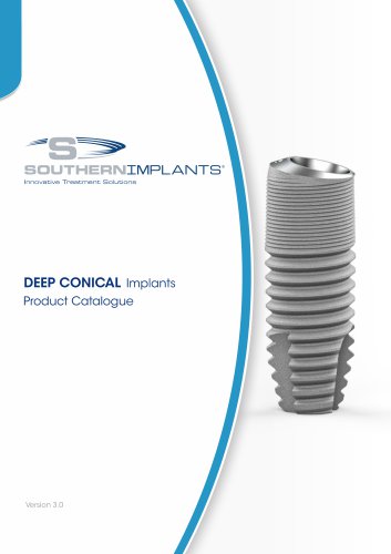 DEEP CONICAL Implants Product Catalogue