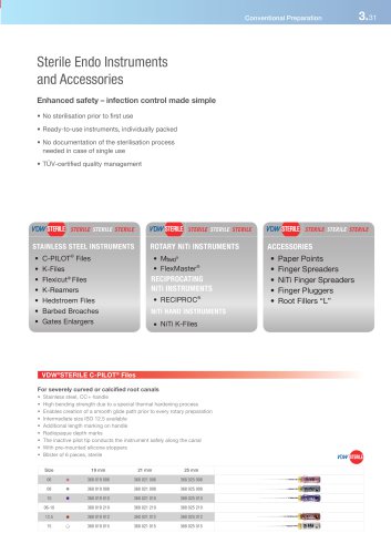 Sterile instruments