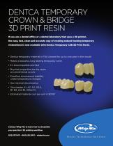 DENTCA TEMPORARY CROWN & BRIDGE 3D PRINT RESIN