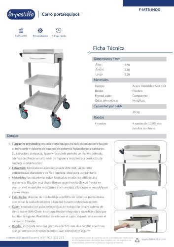 Carro Portaequipos La Pastilla