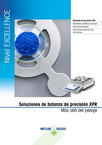 Balanzas de precisión XPR