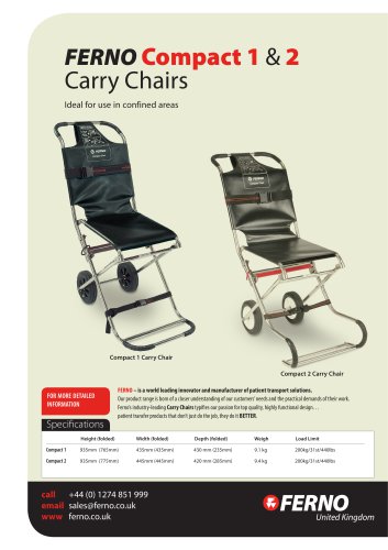 Compact 1 & 2 Carry Chair