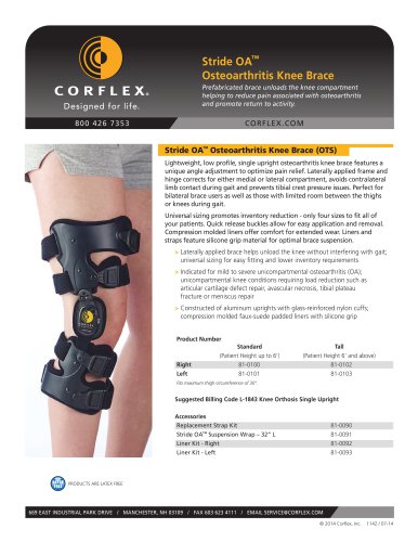 Stride OA™ Osteoarthritis Knee Brace