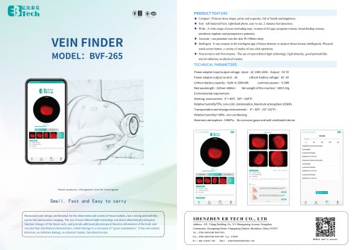 New breast light cancer self-checking device BVF-265