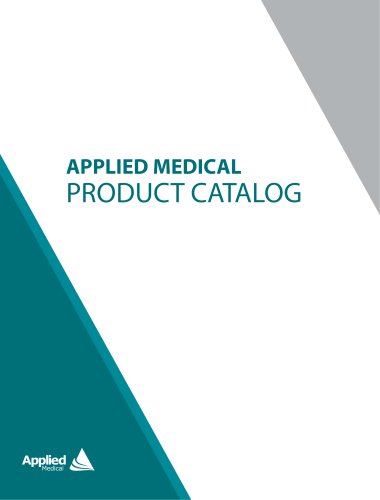 APPLIED MEDICAL PRODUCT CATALOG